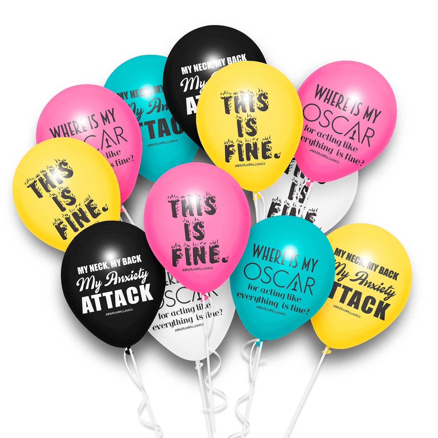 Introvert Birthday Party Balloons Variety Pack