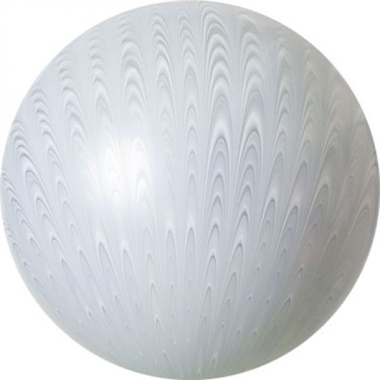 White Wedding Peacock Swirl 19inch Balloon