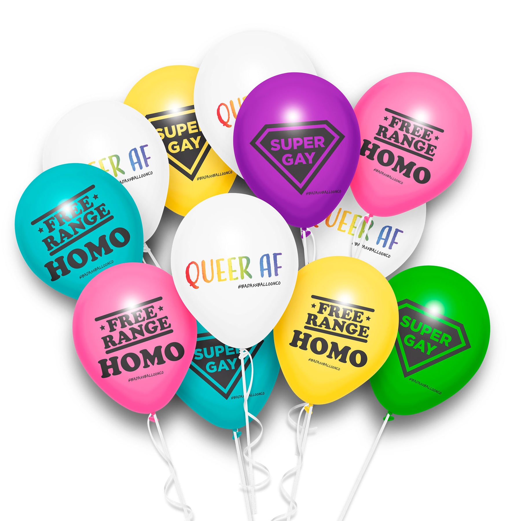 Badass Birthday Balloon 12 Pack  Funny & Offensive Balloons and Party –  Badass Balloon Co.