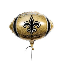 New Orleans Saints Balloons. Football Shaped Balloon
