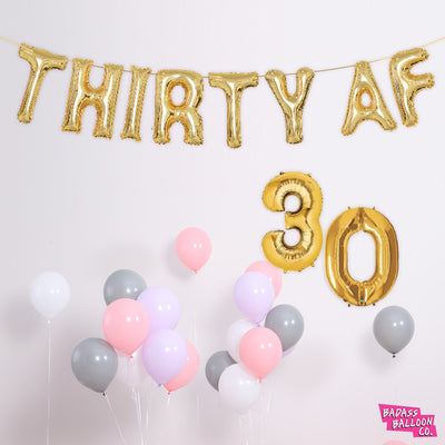 30AF Birthday Balloon Party Kit | 30th Birthday Decoration
